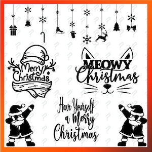 Christmas Santa Hat, Noel, Santa, Santa Claus, Svg, Jpg, Pdf Formats, Cut, Cricut, Silhouette