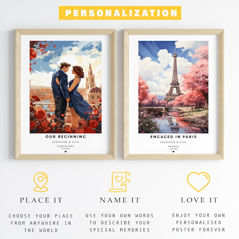 New York USA Print Poster, America Travel Framed Watercolor Canvas