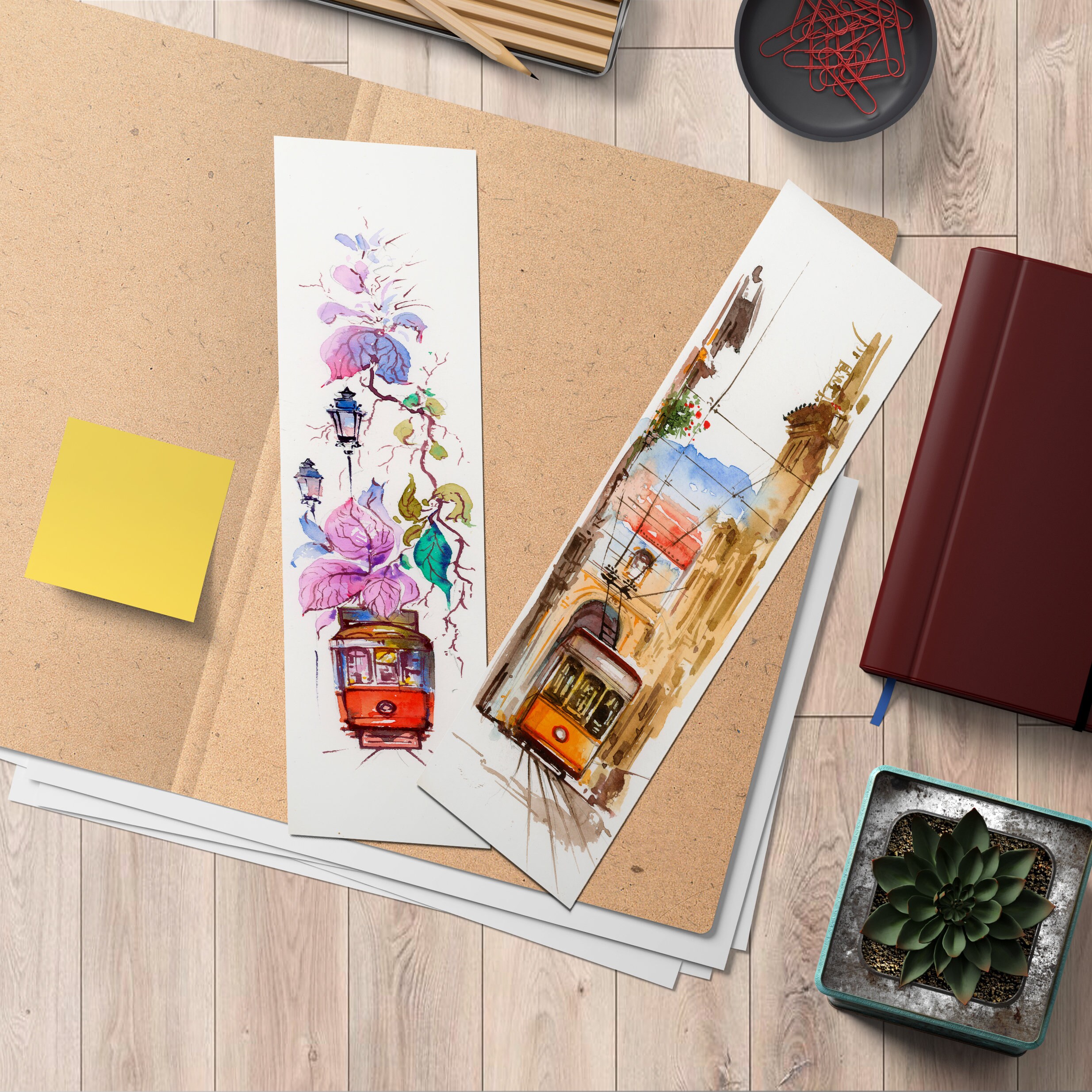 thumbnail image 2 of 5 Pieces Wooden Bookmark For Men Women Novelty 2 of 11