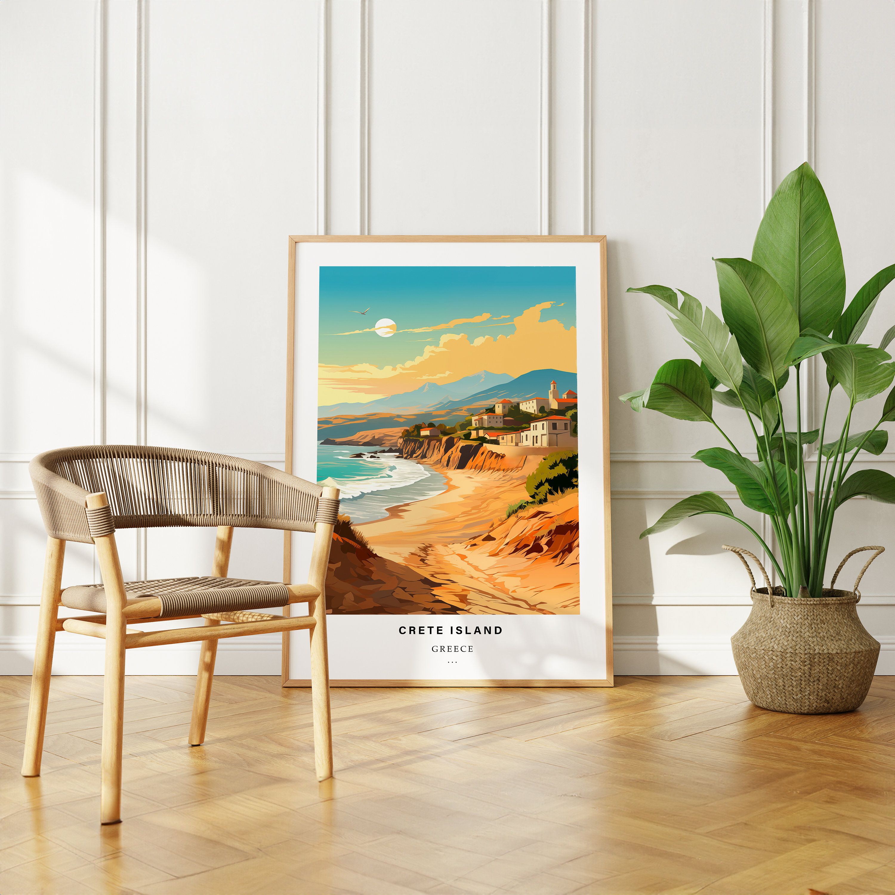 Discover Voyage En Crète Paysage Vintage Affiche