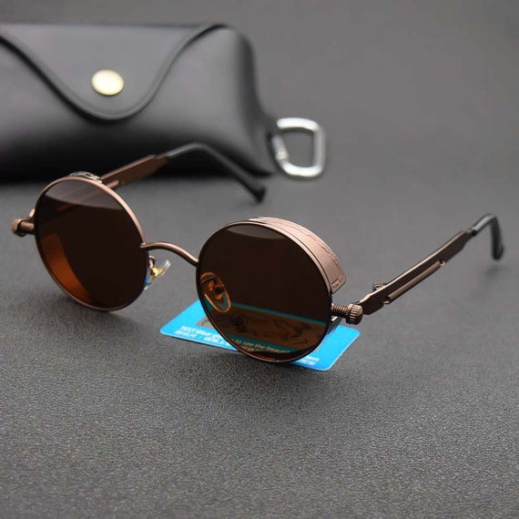 Classic Gothic Steampunk Sunglasses Round Retro Sunglasses Circular Shades  Collection Classic Round Sunglasses Modern Round Glasses 