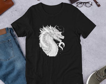 White Chinese Dragon. Gift for Dragon Lovers.