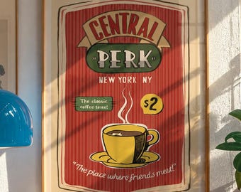 Friends Poster, Coffee Shop Wall Art (Digital Download)