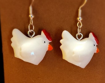 Chicken Earrings