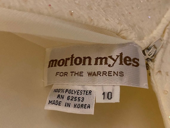 Vintage Morton Myles Cream Dress Size 10 New w Ta… - image 4