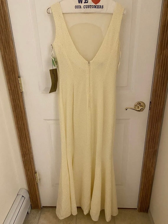 Vintage Morton Myles Cream Dress Size 10 New w Ta… - image 1