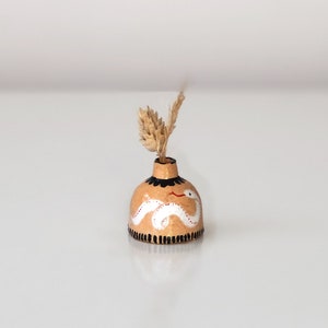 Ceramic Mini Cute Vase, Handmade Ceramic Mini Flower Pot, Small Ceramic Vase, Modern Mini Cute Flower Ceramic Vase, Decorative Desk Vase image 1