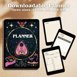Crystal and Star Themed Digital Daily Planner
