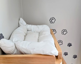 Cat Wall Bed and Soft Pillow: Natural Cat wall Furniture