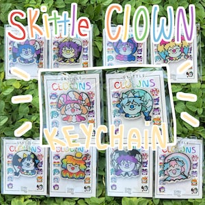 Skittle Clown Keychain LGBTQ