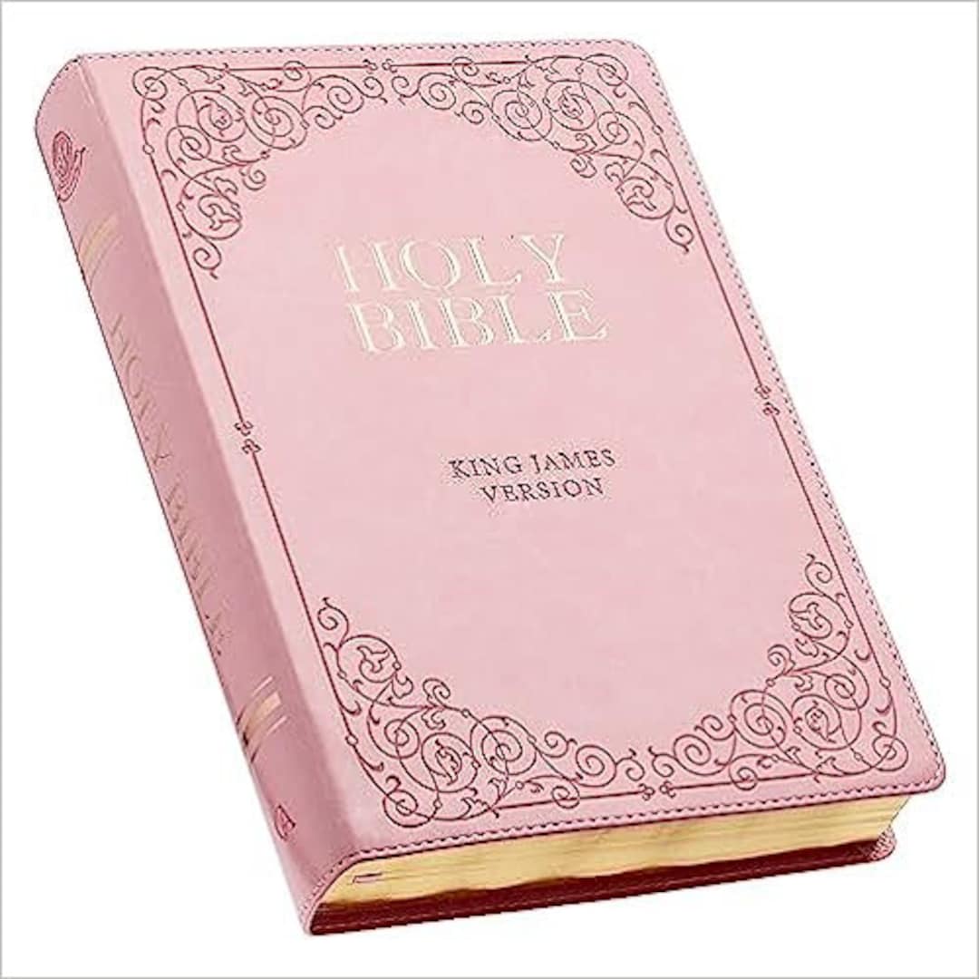 PERSONALIZE Bible KJV Holy Bible Pink Faux Imitation Leather - Etsy