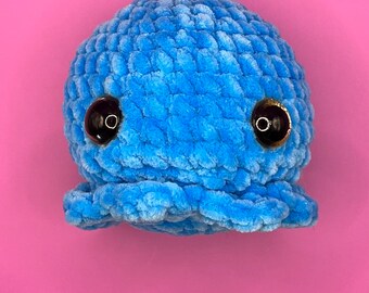 Crochet Octopus - Blue