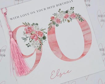 Handmade Card, Personalised Card, Special Age, 50th Birthday Card For Her, Mum Birthday Card, Friend Birthday Card, Sister, Aunty