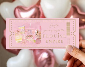 Plouise ticket voucher, Personalised Voucher, Personalised P Louise Voucher, Personalised Event Ticket, Plousie Inspired