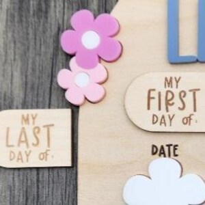 First Day of School Sign, Extra First Day, Last Day Pieces | Last Day of School Sign | Interchangeable Back to School Sign