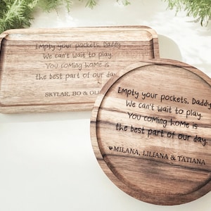 Empty Your Pockets Daddy Tray | Coin Tray | Wallet Tray | Father's Day ...