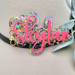 Personalisierter Rucksackanhänger | Personalisierter Schlüsselbund | Namensschild | Kinder Anhänger | Personalisierte Lunch Bag Anhänger | Jubelbeutel | Tanz Tasche | Bogg Taschenanhänger