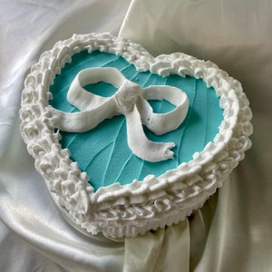 Fake Cake Jewelry Box with Mirror - Vintage Decor - “The Alice”