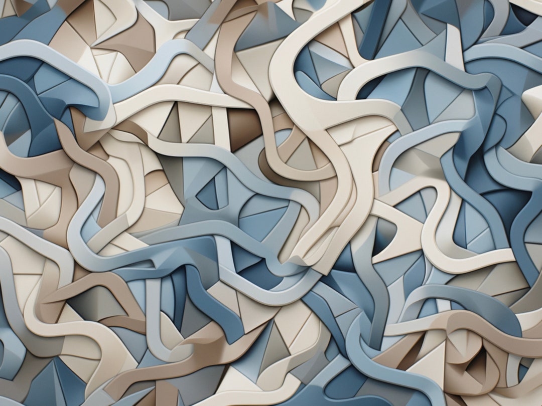 Interlocking Weave Digital Download Print 5 Pieces Etsy