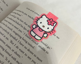 Kawaii Hello Kitty Bookmark, Laminated and Double Sided With Tassel - Etsy