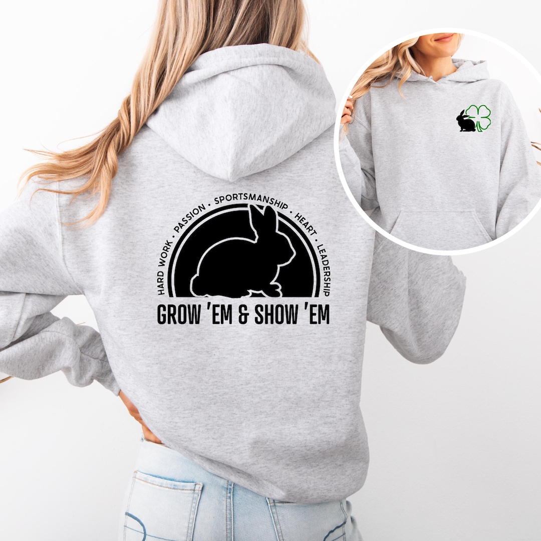 4-H Show Rabbit Hoodie: Adult & Youth Sizes, Fair Apparel - Etsy