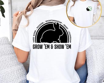 4-H Rabbit Show T-Shirt: Proud Bunny Fan Gift