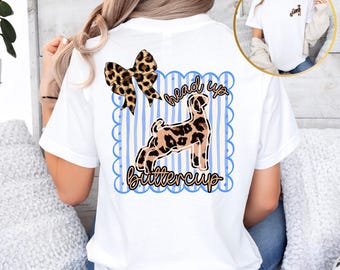head up buttercup lamb t-shirt, show shirt, fair apparel, Leopard Lamb Show T-Shirt, Livestock Fair Gift, Farm Animal Tee