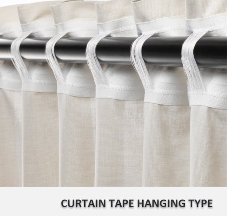 Lemon Yellow Linen Curtain / 2 Panels / Linen Curtains With Multi ...