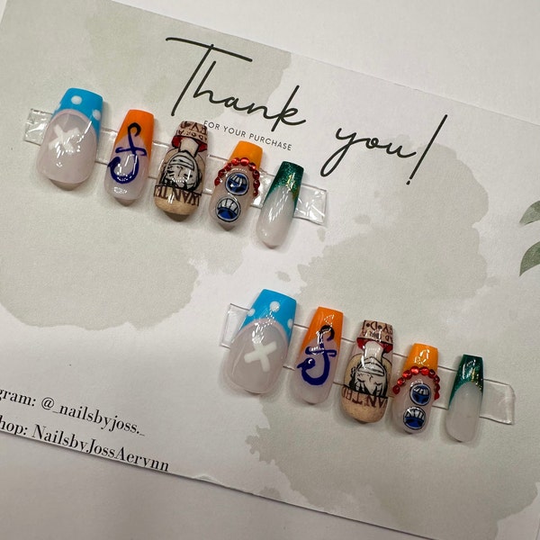 Anime Nails Etsy