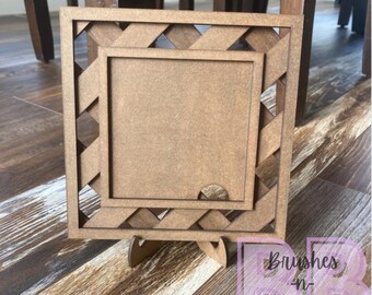 Interchangeable Frame | Tiered Tray | Shelf Sitter | Home Decor | Lattice Frame
