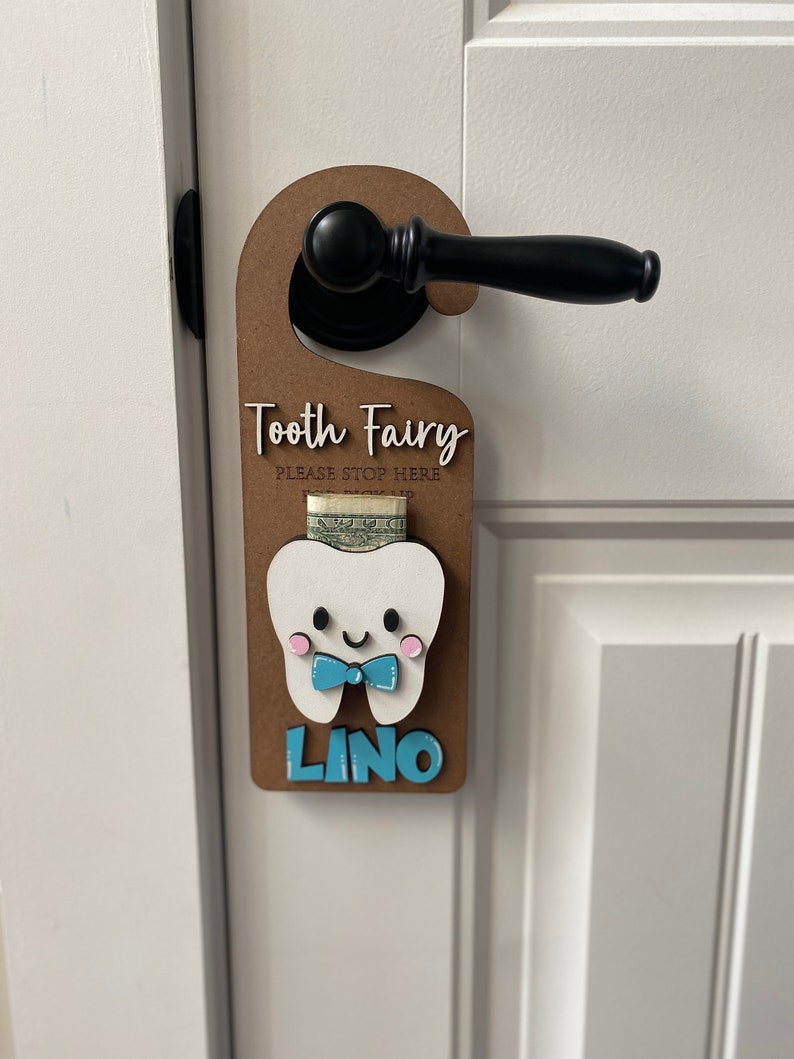 Tooth Fairy Door Hanger Personalized Tooth Fairy Door Hanger