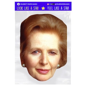 Margaret Thatcher Celebrity Face Mask