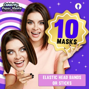 10 mascarillas personalizadas con foto: ideales para despedidas de soltera, cumpleaños y mucho más. Accesorios divertidos para fiestas. Ideas para despedidas de soltera.
