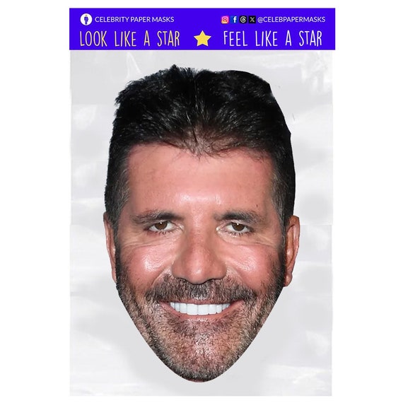 Simon Cowell Celebrity Face Mask Simon Cowell Celebrity Face Mask