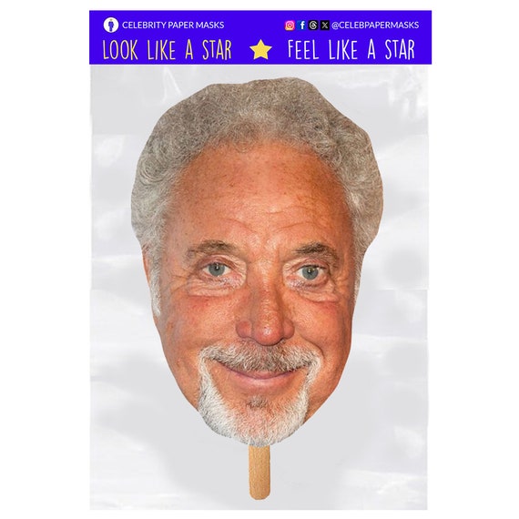 Tom Jones Celebrity Face Mask Tom Jones Celebrity Face Mask