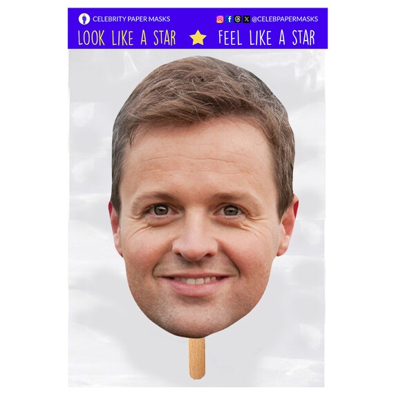 Declan Donnelly Celebrity Face Mask Declan Donnelly Celebrity Face Mask