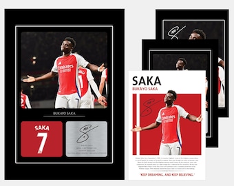 ブカヨ・サカ 直筆サイン入りカード 新品同様。 - Etsy 日本