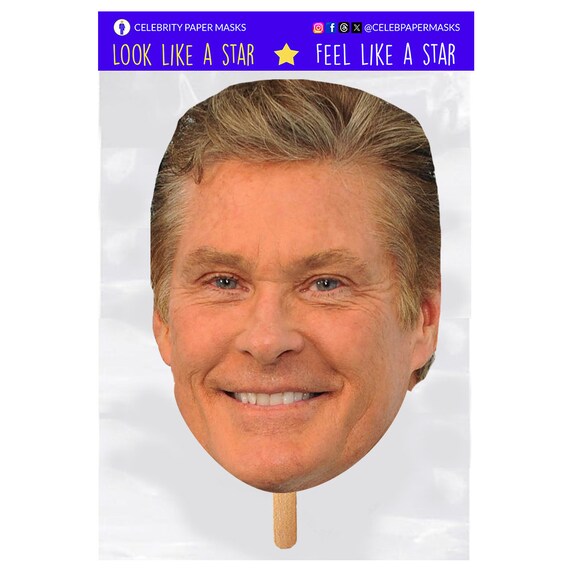 David Hasselhoff Celebrity Face Mask David Hasselhoff Celebrity Face Mask