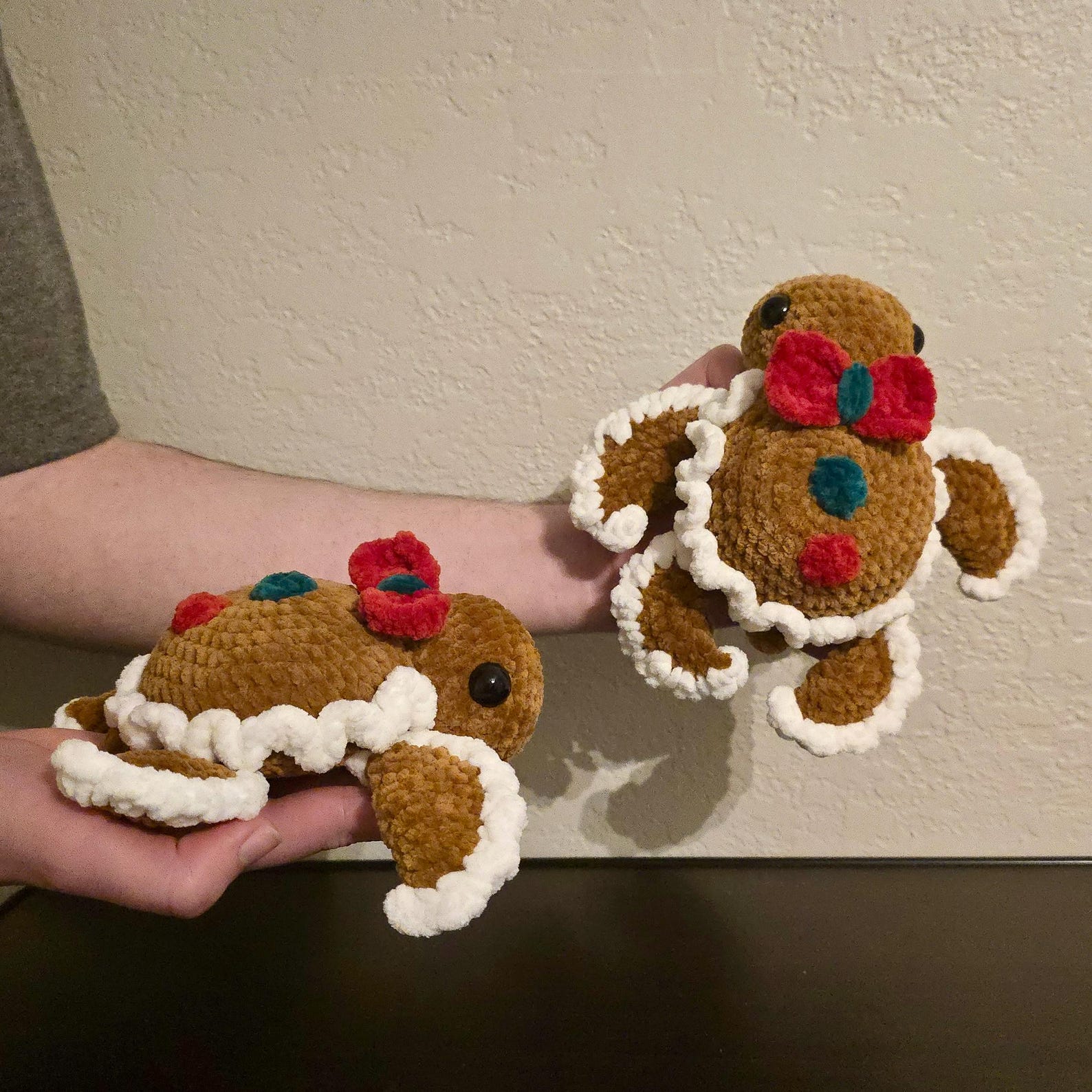 Crochet Gingerbread Turtle - Etsy
