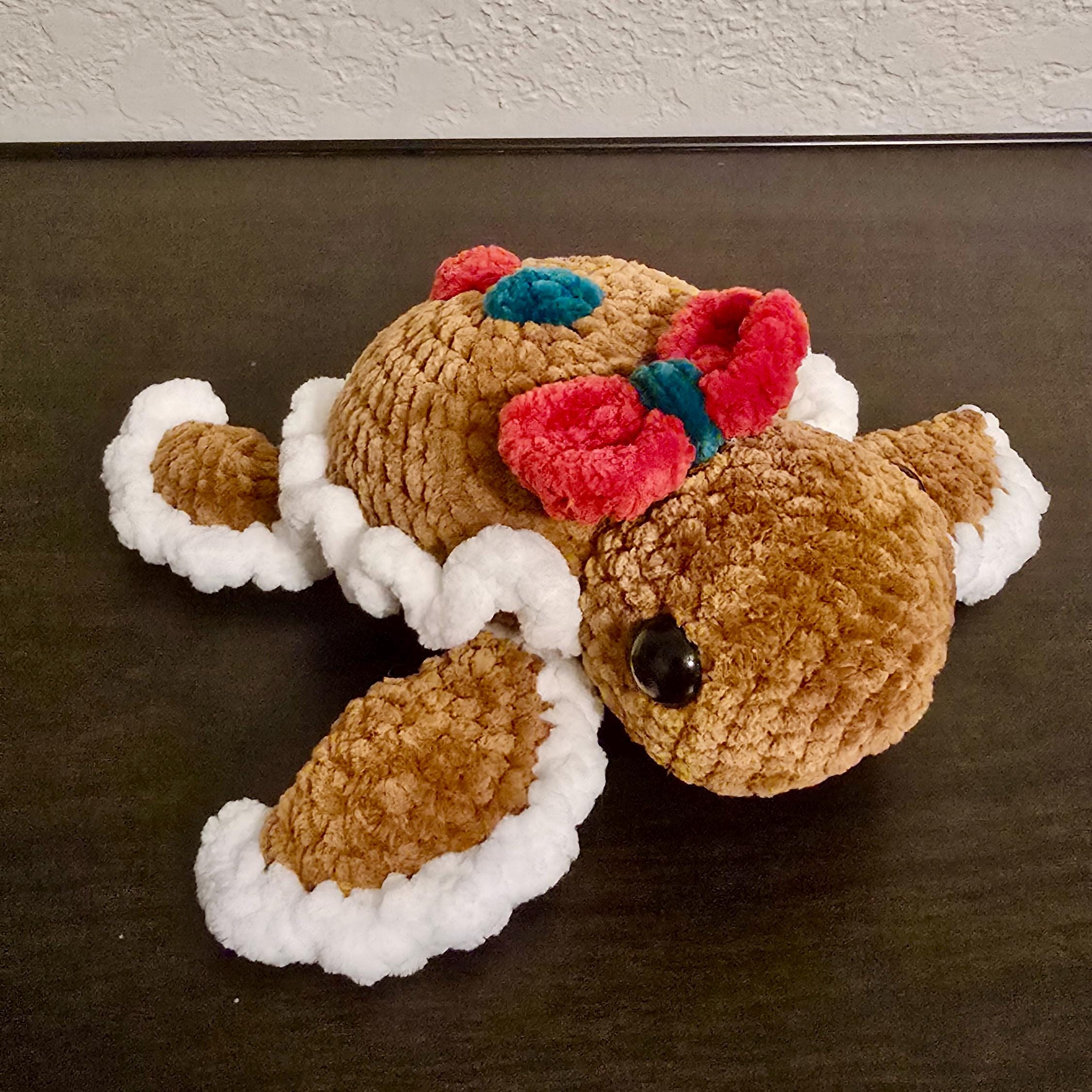 Crochet Gingerbread Turtle - Etsy