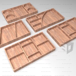Rectangular Wooden Tray CNC Files: Serving Tray Designs (Digital Download)