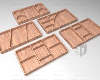 Rectangular Wooden Tray CNC Files: Serving Tray Designs (Digital Download)