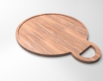 Circular Wooden Tray CNC Files: Pizza Board, Cutting Board (Digital Download)