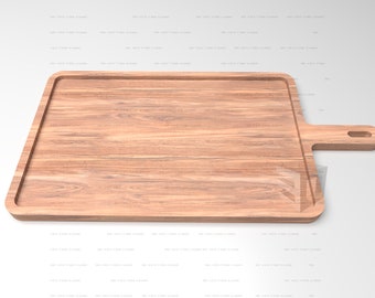 Rectangular Wooden Tray CNC Files: Pizza Board, Cutting Board (Digital Download)