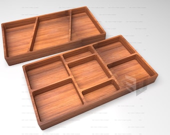 Wooden Tray CNC Files: Indian Thaali Design (Digital Download)