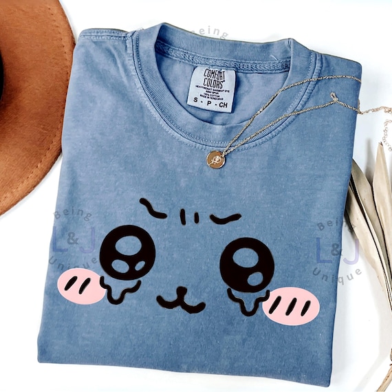 Anime Crying Creature Graphic Tee, Chiikawa teacher outfit
