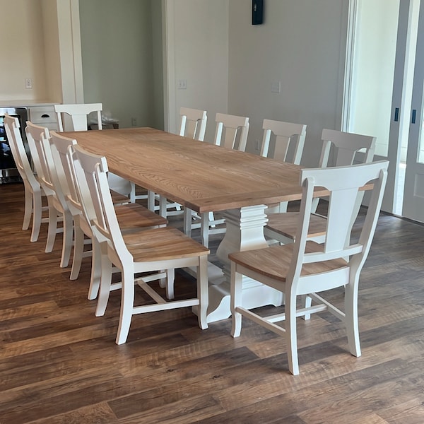 Farmhouse Table and Chairs Etsy