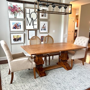 Table and Chairs, Table and bench, Custom Farmhouse Table, Dining Room Set, Farmhouse Dining Set, Farmhouse Table, Farmhouse Dining Table,