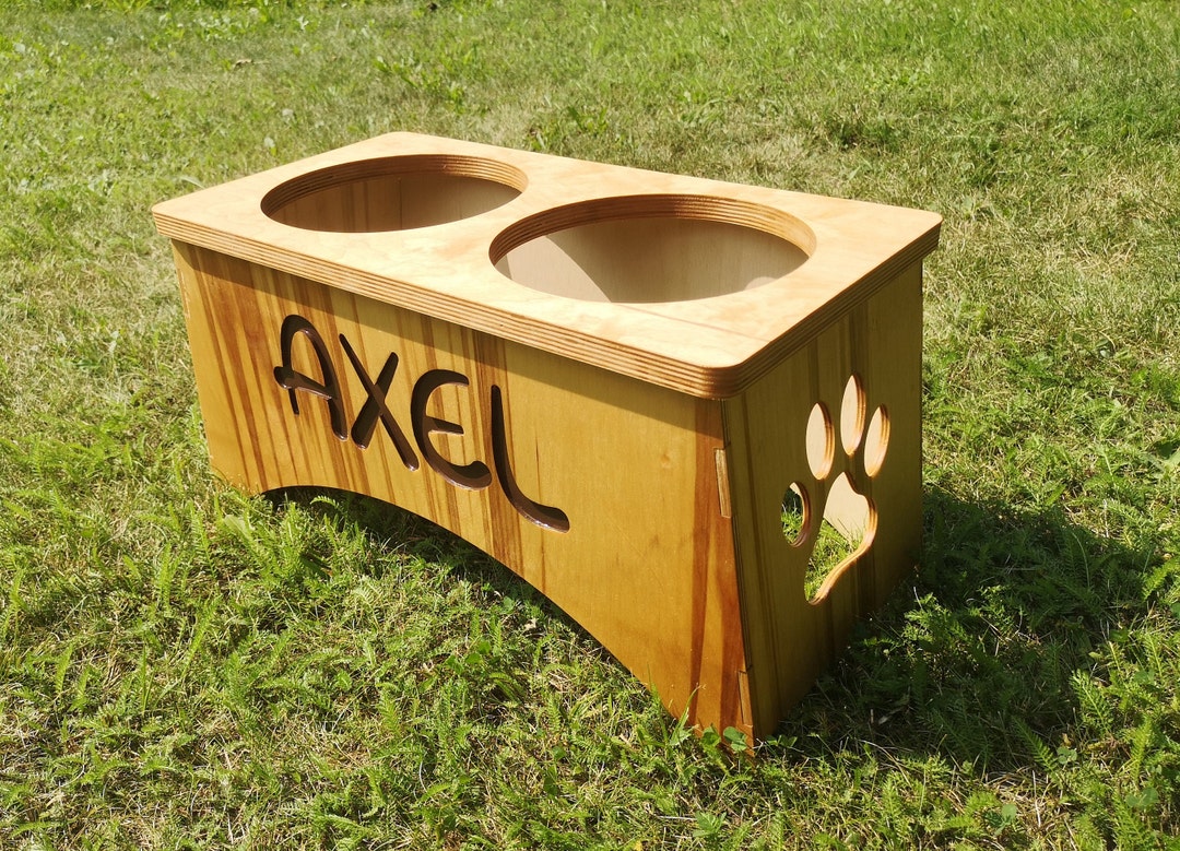 Dog Dish Holder CNC Project Dog Bowl Stand Digital Files Instant