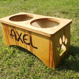 Porte-plat pour chien | Projet CNC | Support de gamelle pour chien, fichiers numériques | Téléchargement instantané | Stand de nourriture pour chiens | DXF | Svg | PDF | Bricolage